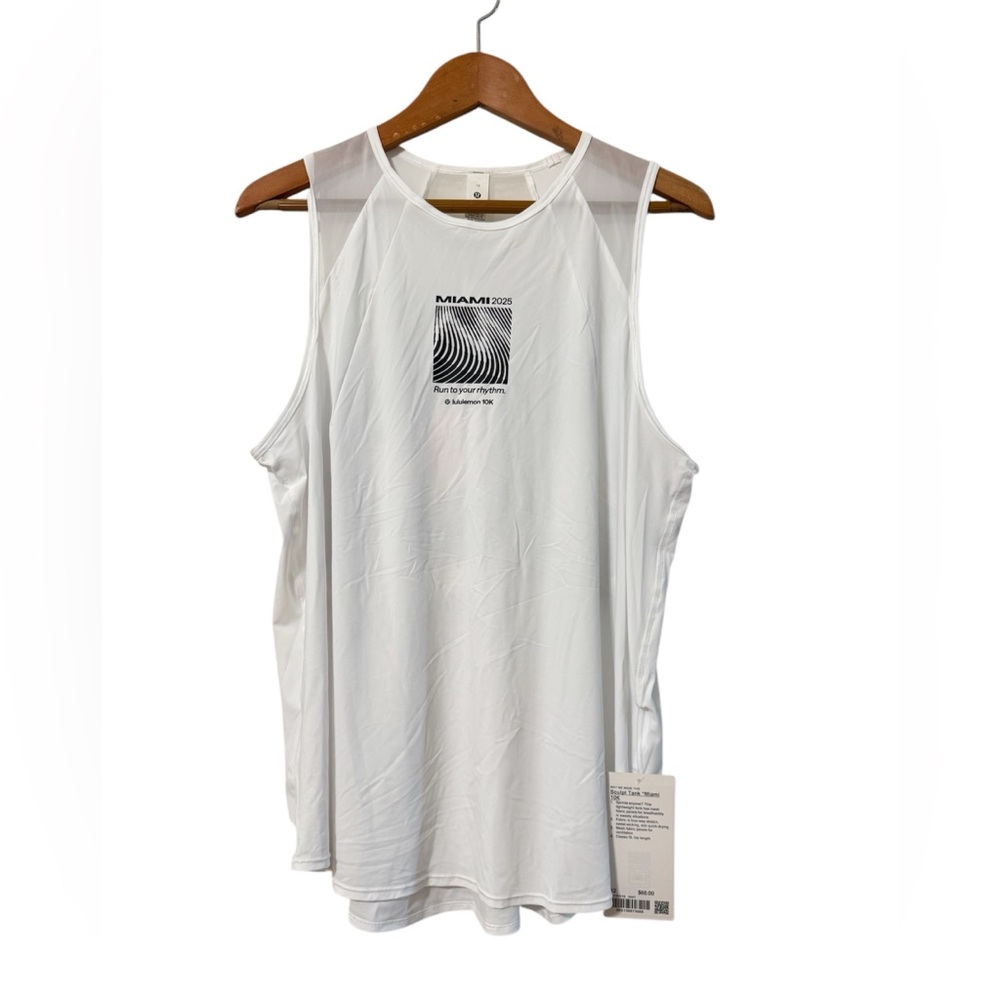 Lululemon Athletica White Sculpt Tank Men's size 12